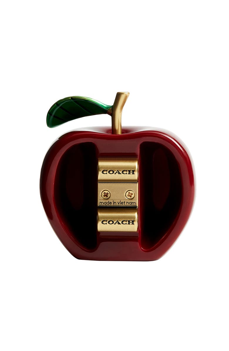 COACH Apple Shoe Charm, Alternate, color, Red.