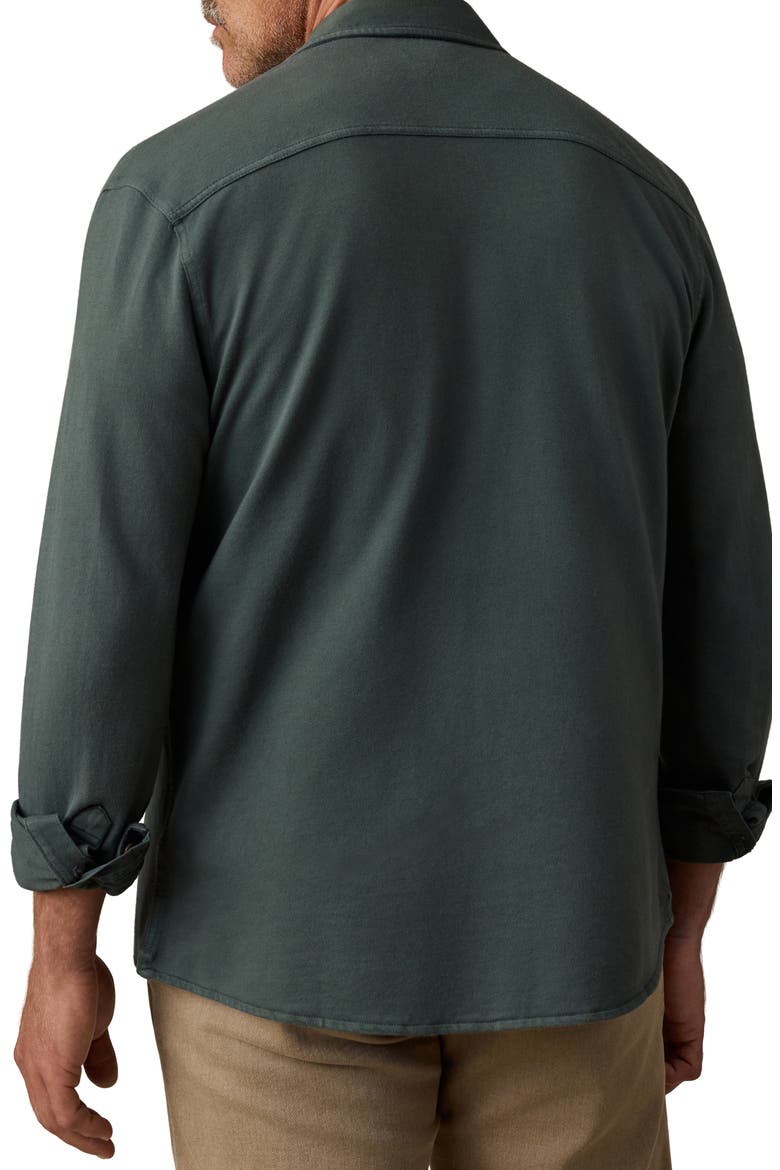 Field Knit Button-Up Shirt, Alternate, color, FOREST TRAIL