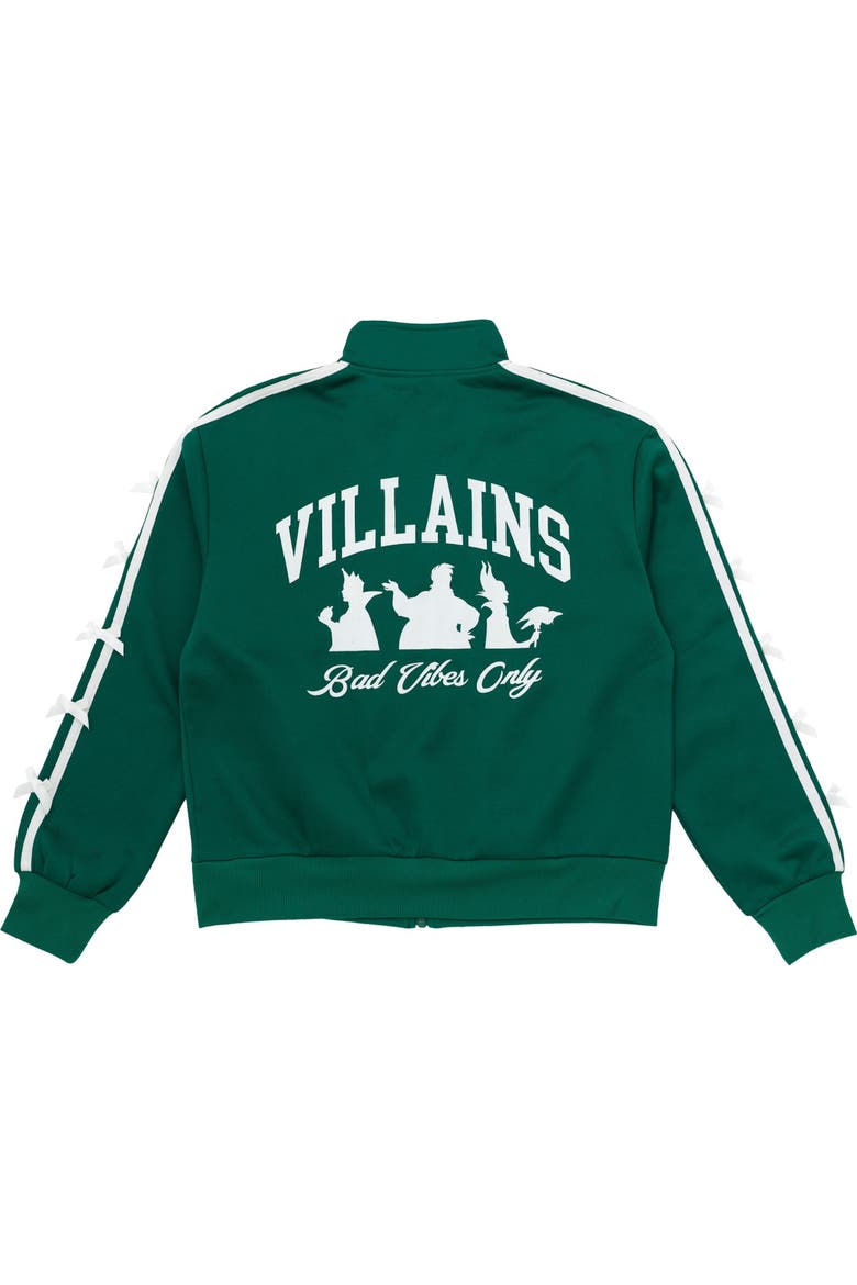 Villains Zip-Up Track Jacket, Alternate, color, Green Disney Villains
