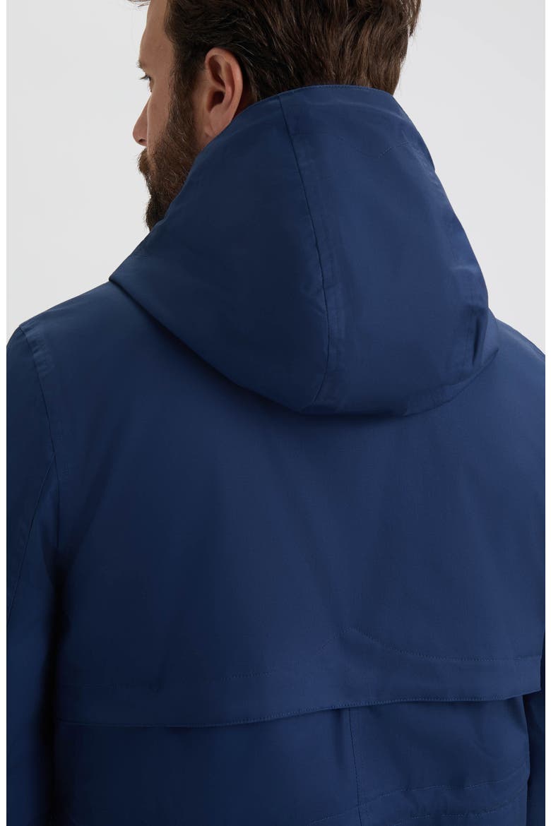 Downing Hooded Rain Jacket, Alternate, color, NAVAL ACADEMY