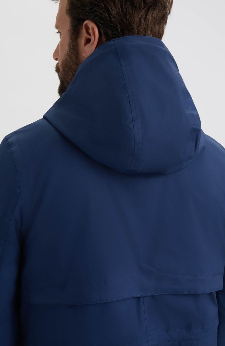 Hunter Downing Hooded Rain Jacket, Alternate, color, Naval Academy