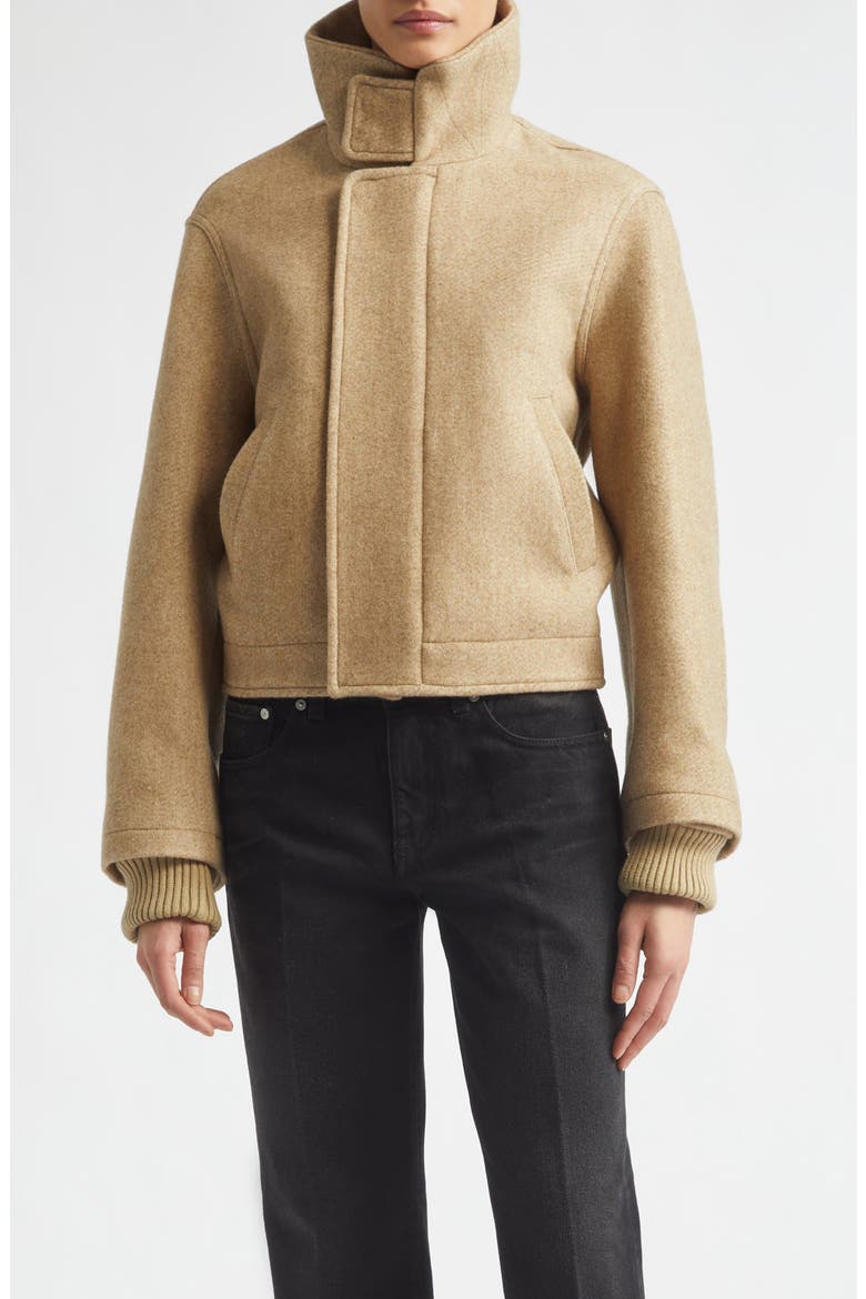 Bomber Jacket, Main, color, CAMEL MELANGE