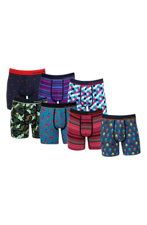 7-Pack Assorted Stretch Cotton Boxer Briefs