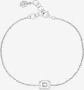 Dower & Hall White Topaz Octagon Chain Bracelet