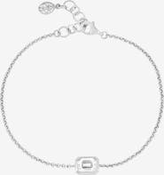 Dower & Hall White Topaz Octagon Chain Bracelet