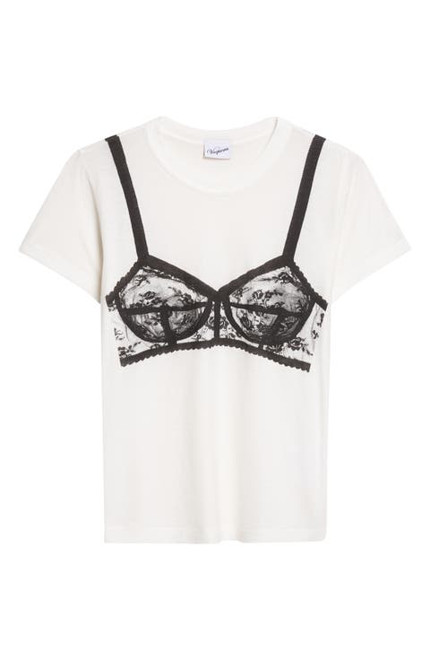 Trompe l'Oeil Bra T-Shirt