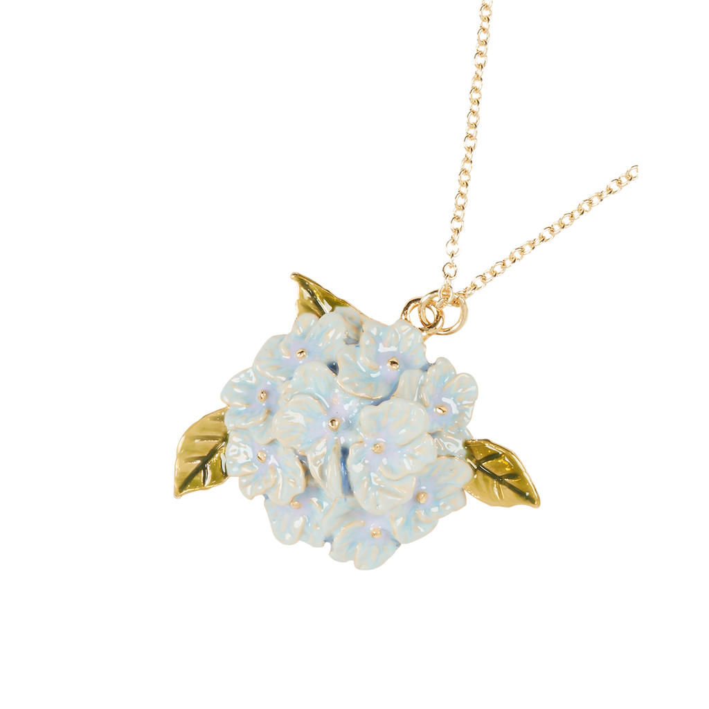 Fable England Enamel Hydrangea Necklace