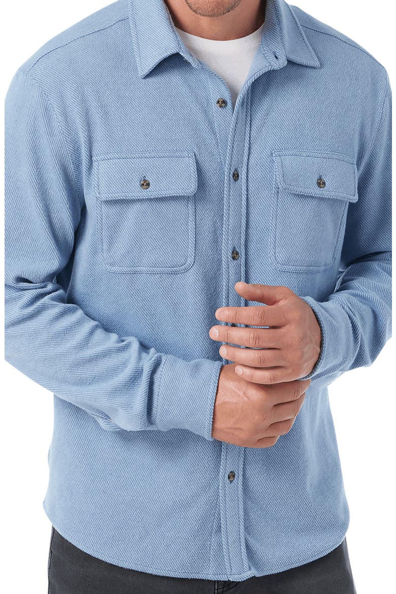 Dunewood Stretch Flannel Button-Up Shirt, Alternate, color, MARITIME TWILL