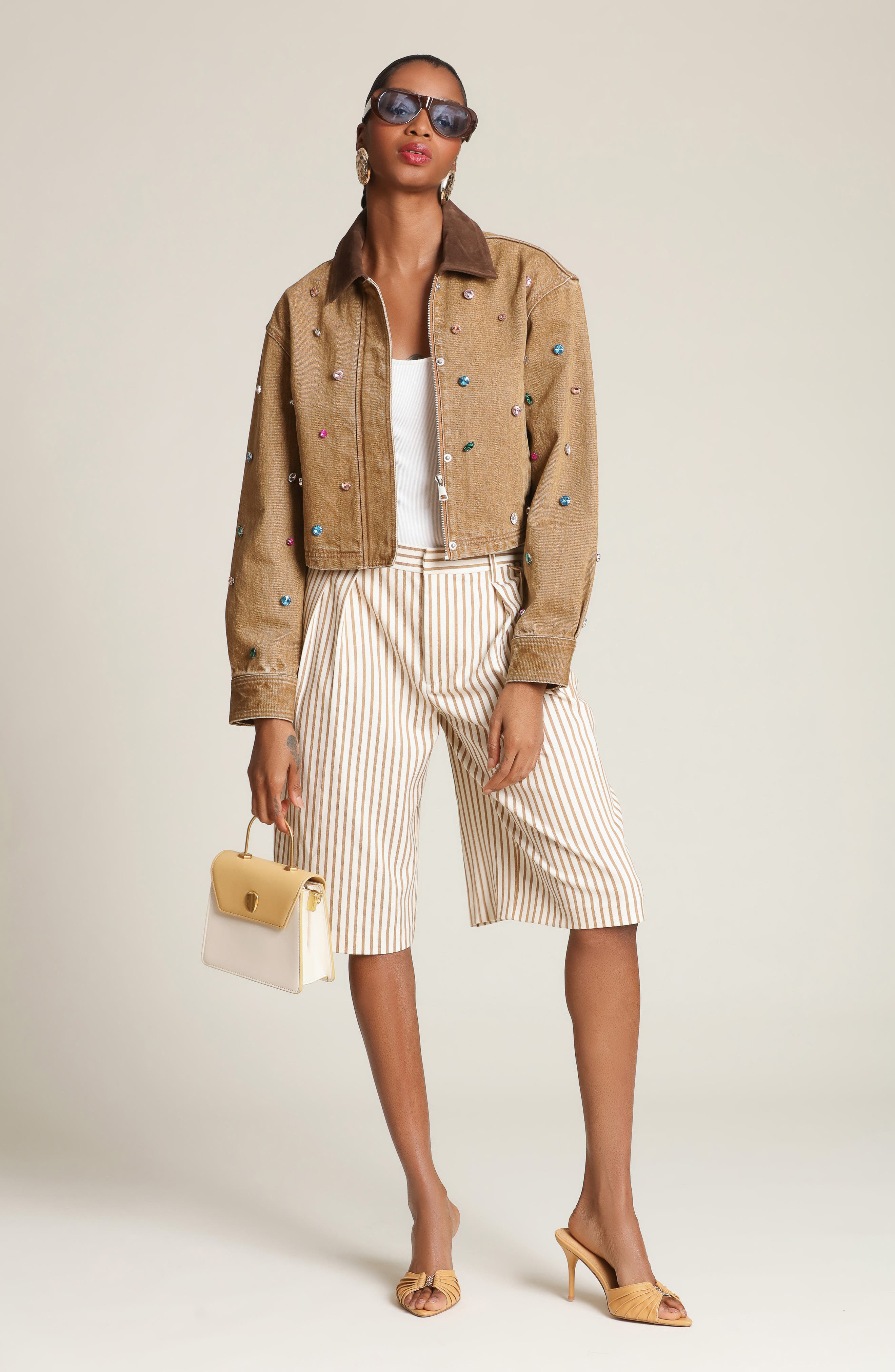 Pleated Bermuda Shorts - image 2