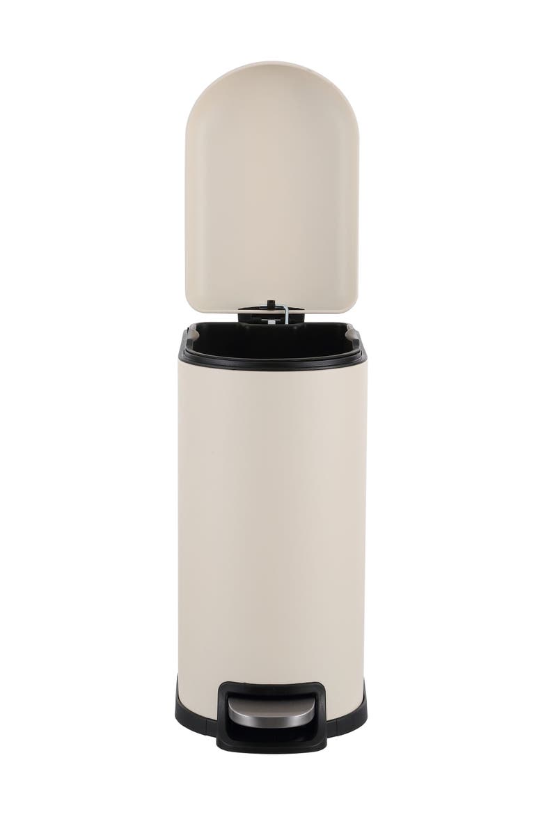 Roland Mini 2.6-Gallon Step-Open Trash Can, Alternate, color, Limestone Beige