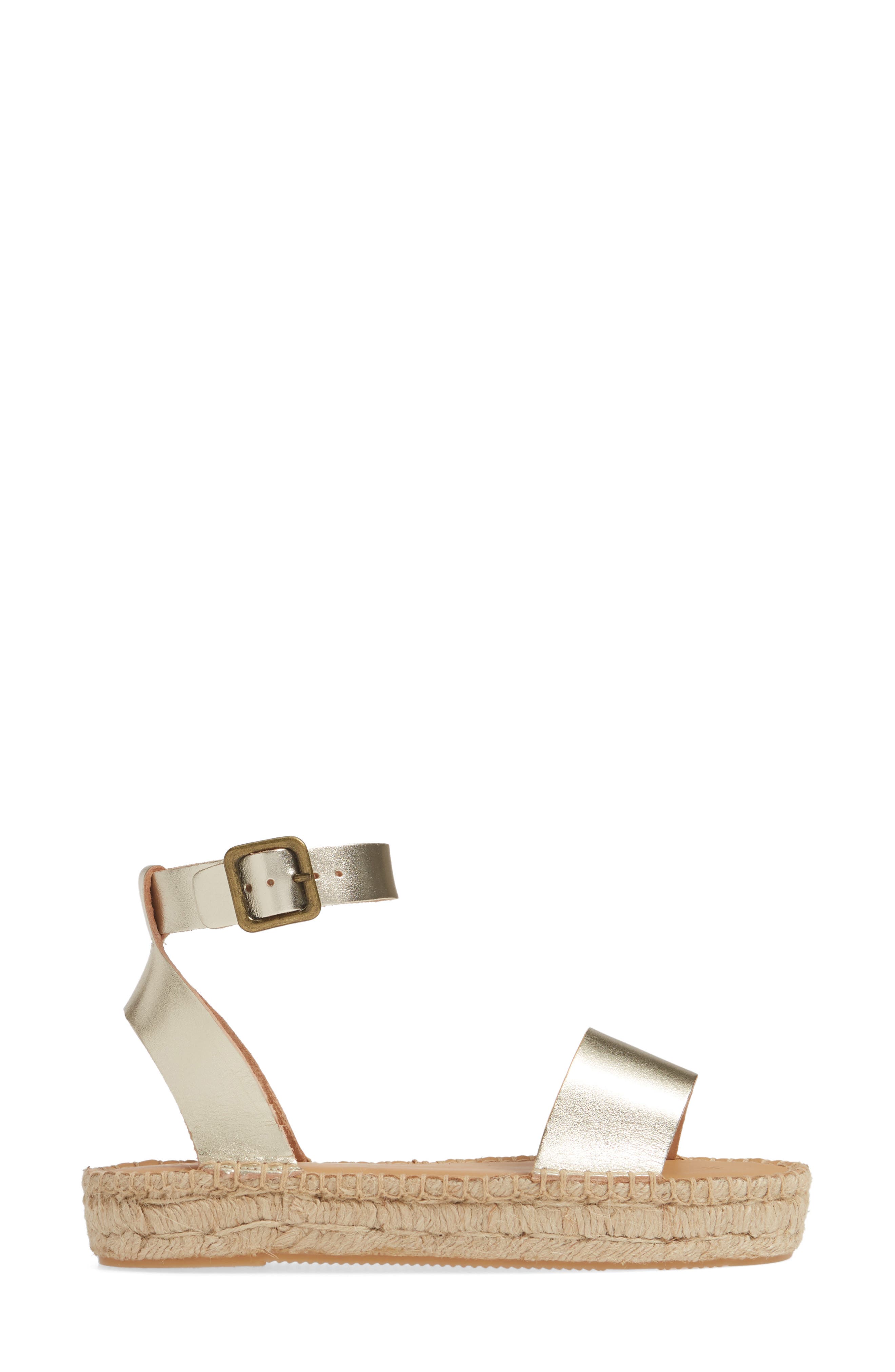 Cadiz Espadrille Sandal, Alternate, color, PLATINUM