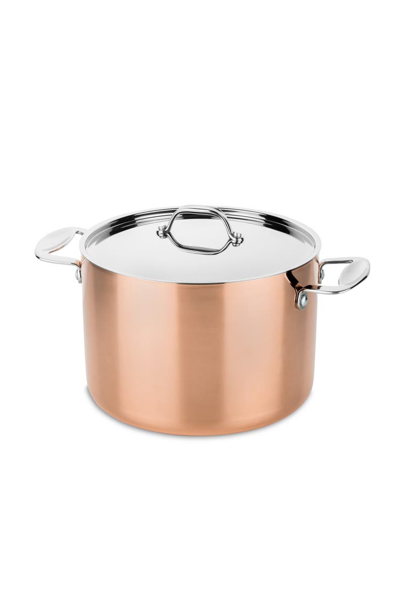 Mepra Toscana Deep Pot with Lid, Main, color, Copper
