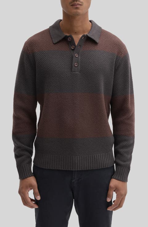 Sylvestro Long Sleeve Polo Sweater