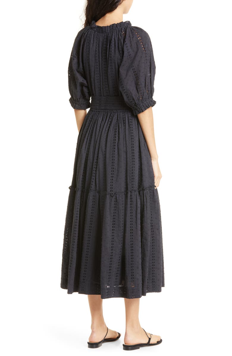 MILLE Zoe Print Puff Sleeve Cotton Dress, Alternate, color,