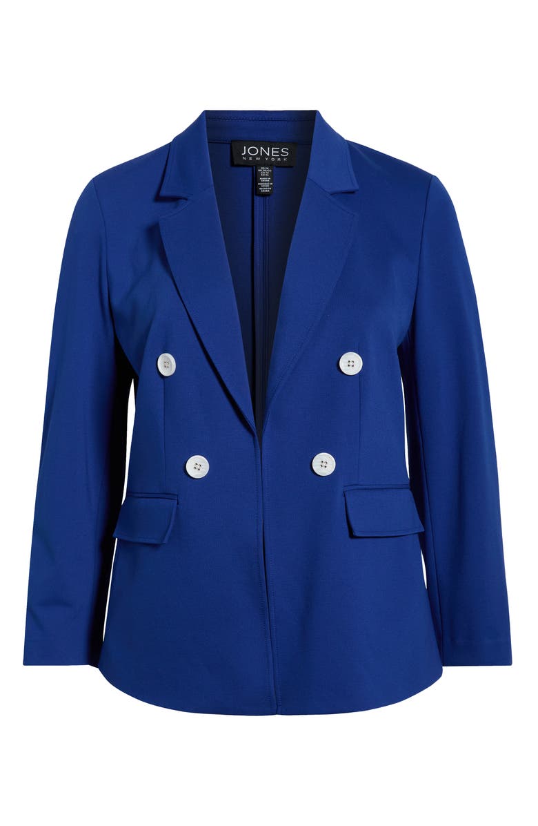Jones New York Faux Double Breasted Jacket, Main, color, Sapphire
