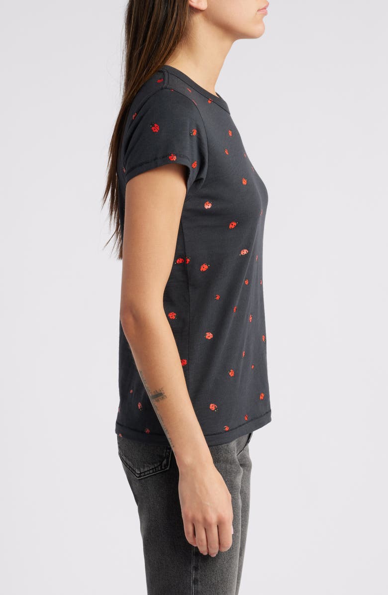 rag & bone Ladybug Print Cotton T-Shirt, Alternate, color,