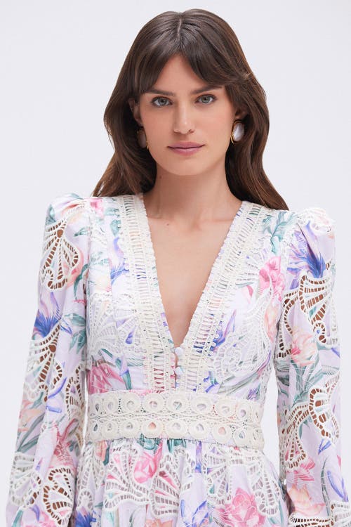 Patbo Amaryllis Embroidered Mini Dress In Multi