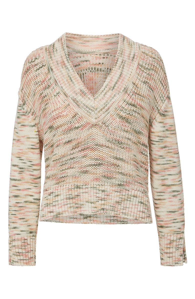 Veronica Beard Anola Space Dye Cotton Sweater, Alternate, color, Petal Multi
