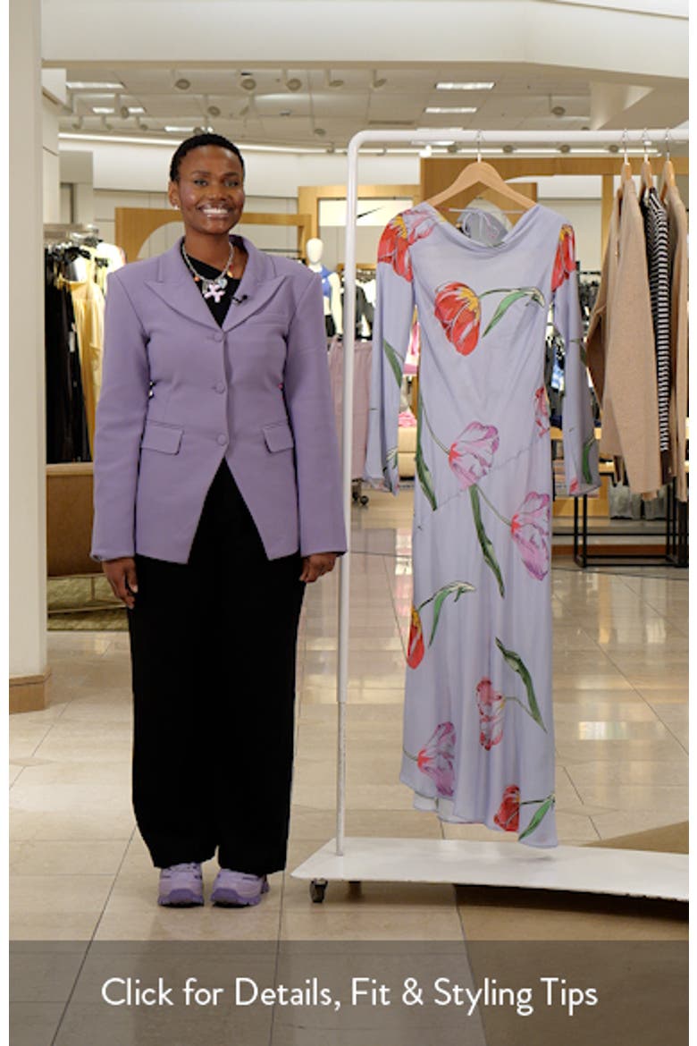 Zadie Tulip Print Long Sleeve Maxi Dress (Women) | Nordstrom