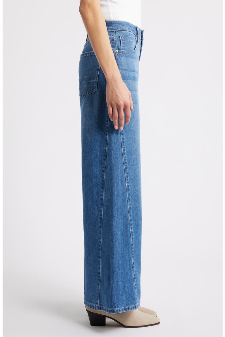 Stretch Wide Leg Jeans, Alternate, color, LIGHT INDIGO