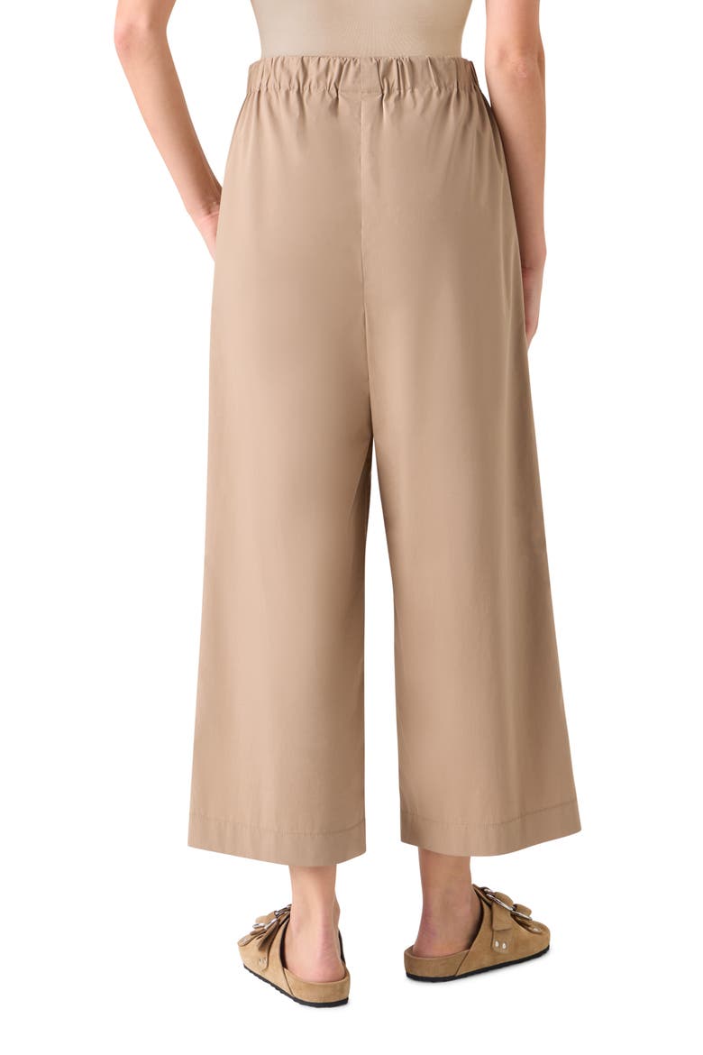 Frey Wide Leg Crop Tech Pants, Alternate, color, BEIGE