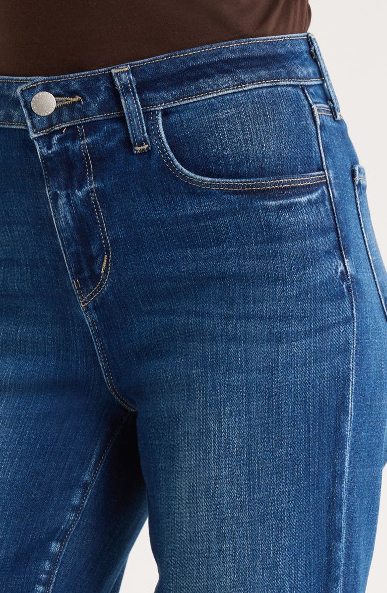 L'AGENCE Ruth Raw Hem Straight Leg Jeans, Alternate, color, Marvista