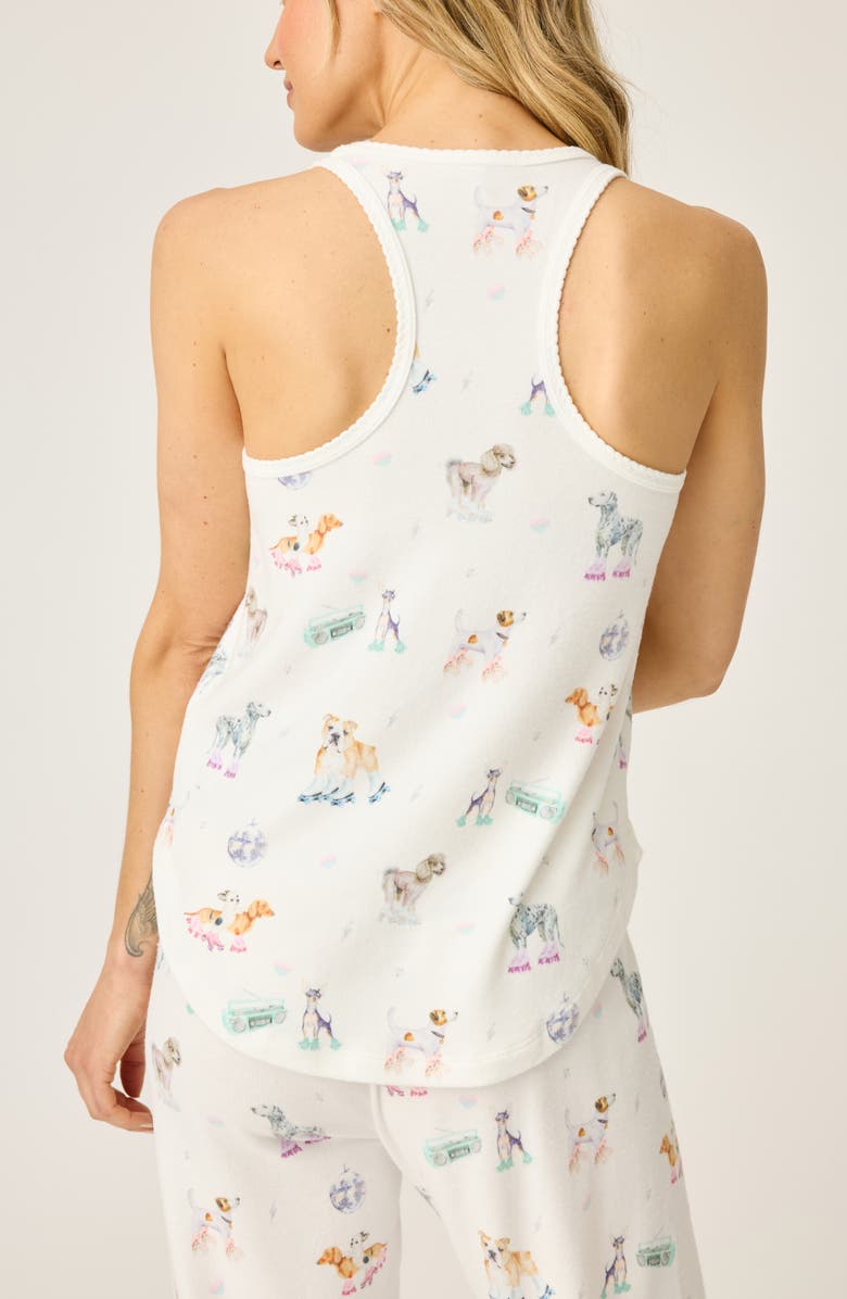 PJ Salvage Roll with It Peachy Jersey Sleep Tank, Alternate, color, 