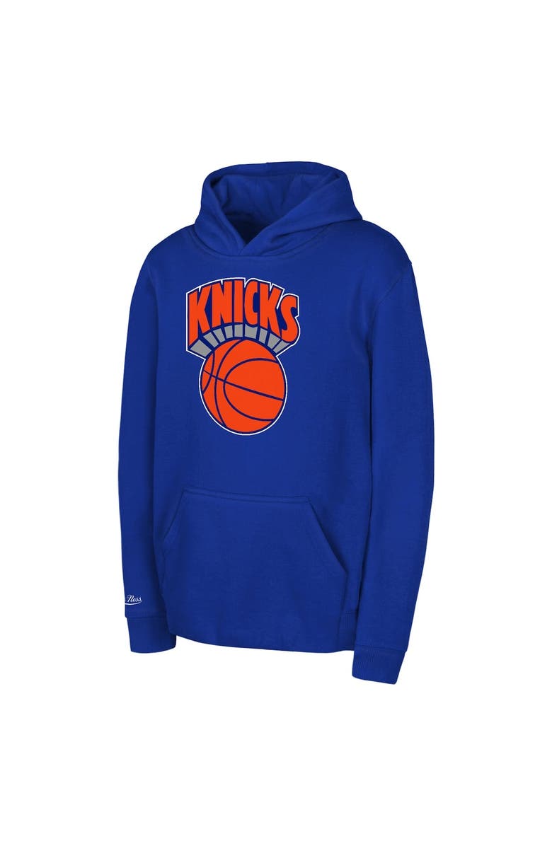 Mitchell & Ness Toddler Mitchell & Ness Blue New York Knicks Retro Logo Pullover Hoodie, Main, color, Blue