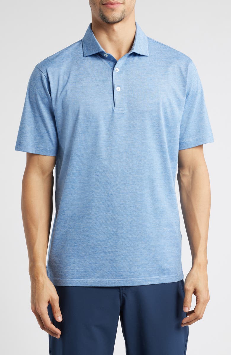 Peter Millar Excursionist Flex Polo, Main, color, Nordic Blue