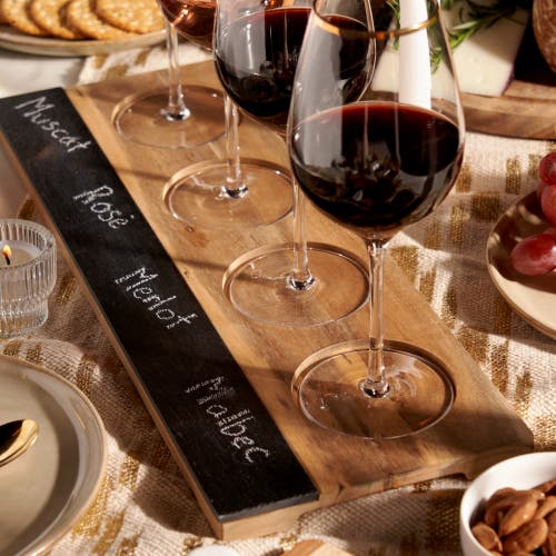 Twine Acacia Wood Wine Flight Board In Wood
