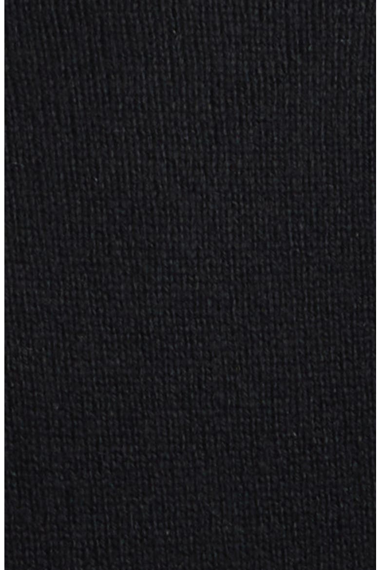 Embroidered Wool & Cotton Sweater, Alternate, color, BLACK