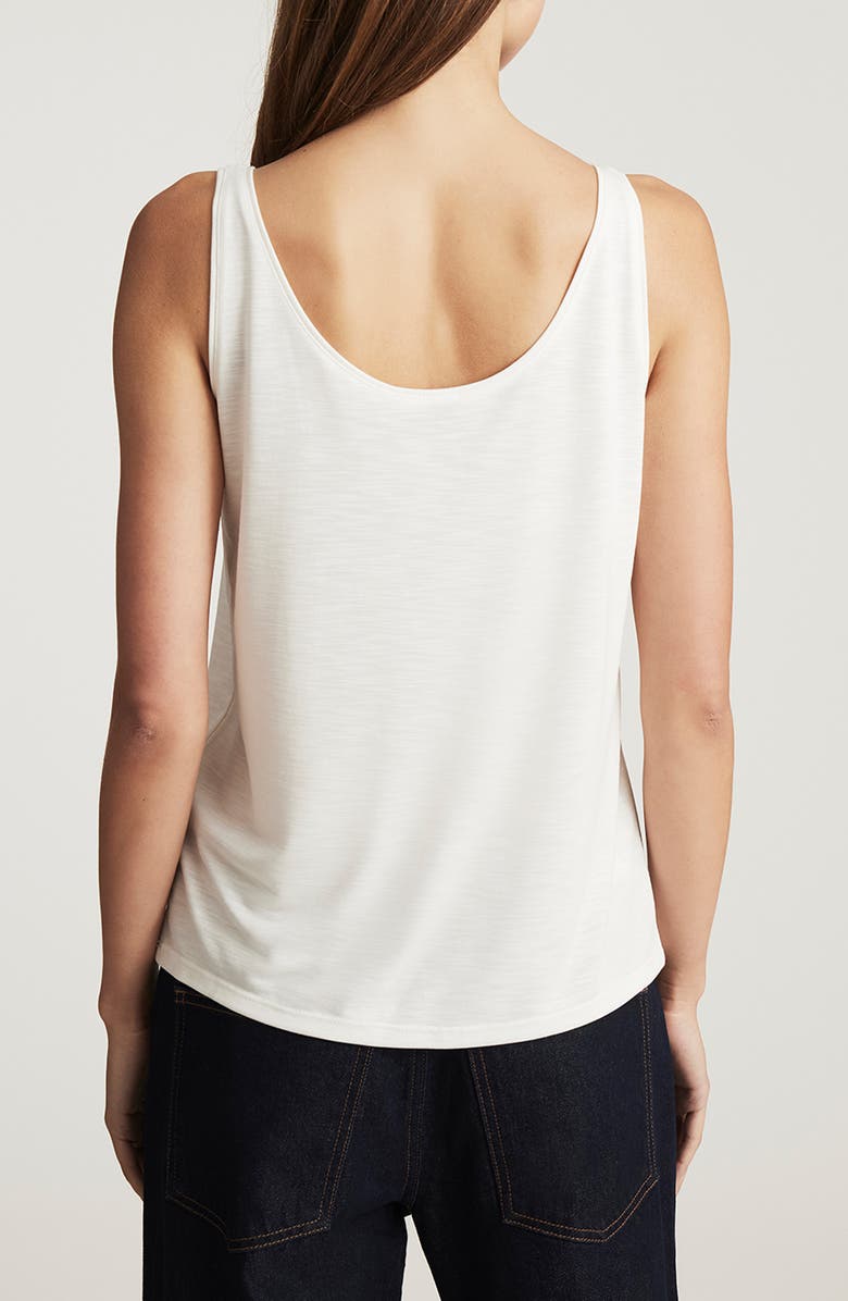 Mavi Jeans Henley Tank, Alternate, color, Antique White