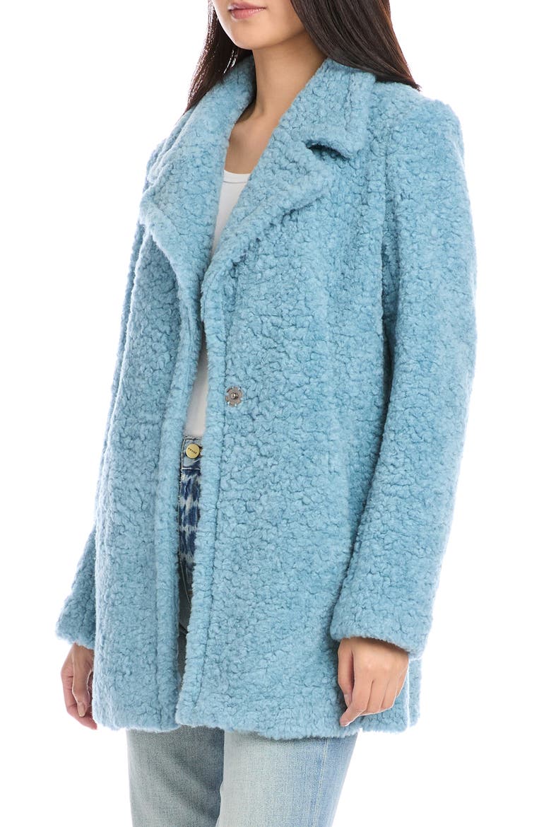 Faux Fur Teddy Coar, Alternate, color, GLACIER