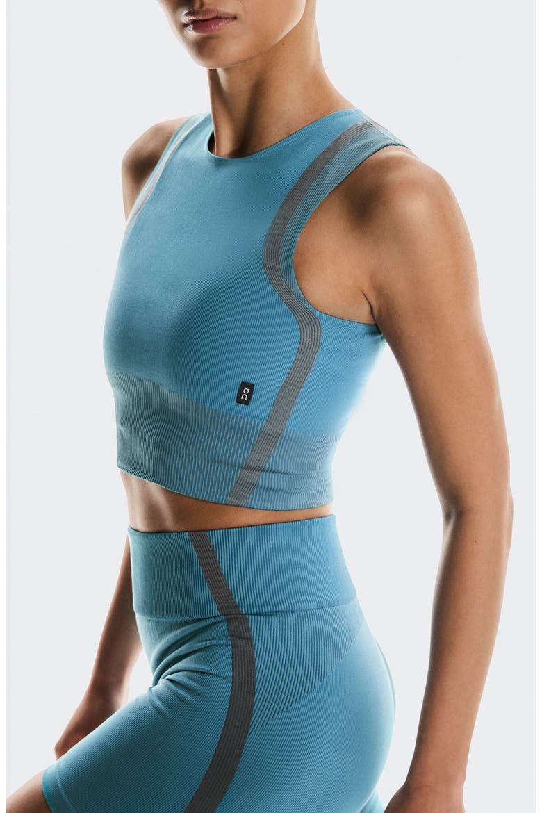 Studio Crop Tank, Alternate, color, NIAGARA/ ROCK