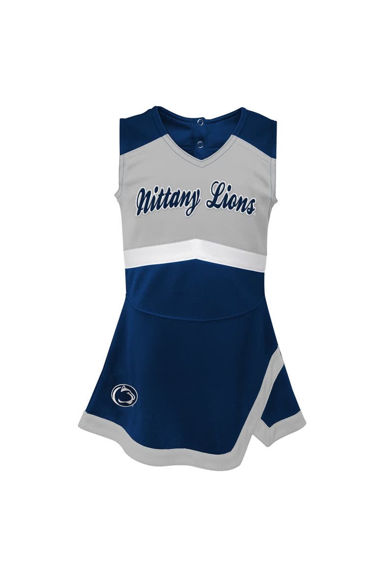 Girls Toddler Navy Penn State Nittany Lions Cheer Captain Dress with Bloomers, Alternate, color, Navy
