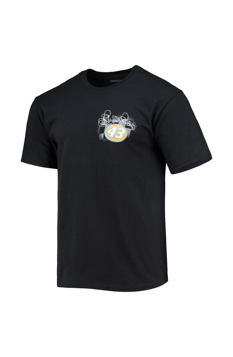 CHECKERED FLAG Men's Checkered Flag Black Richard Petty Crown of the King T-Shirt, Alternate, color, 