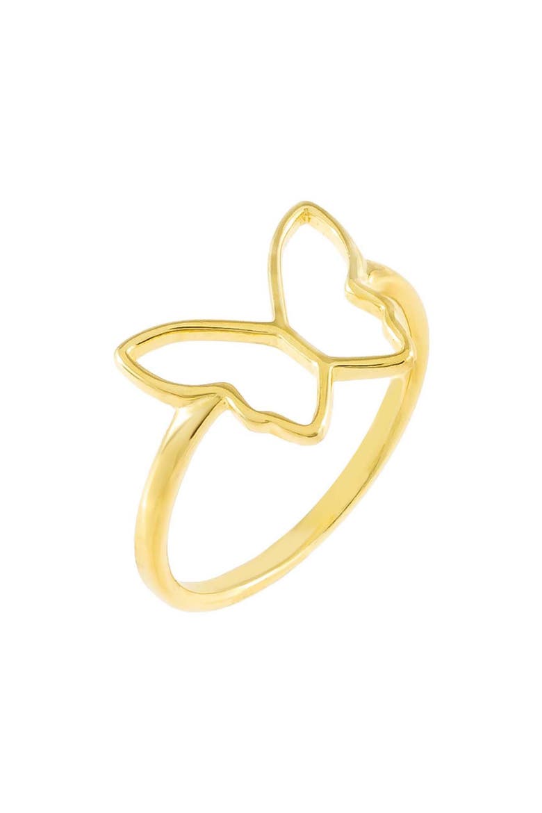 Adina's Jewels Open Butterfly Ring, Main, color, GOLD