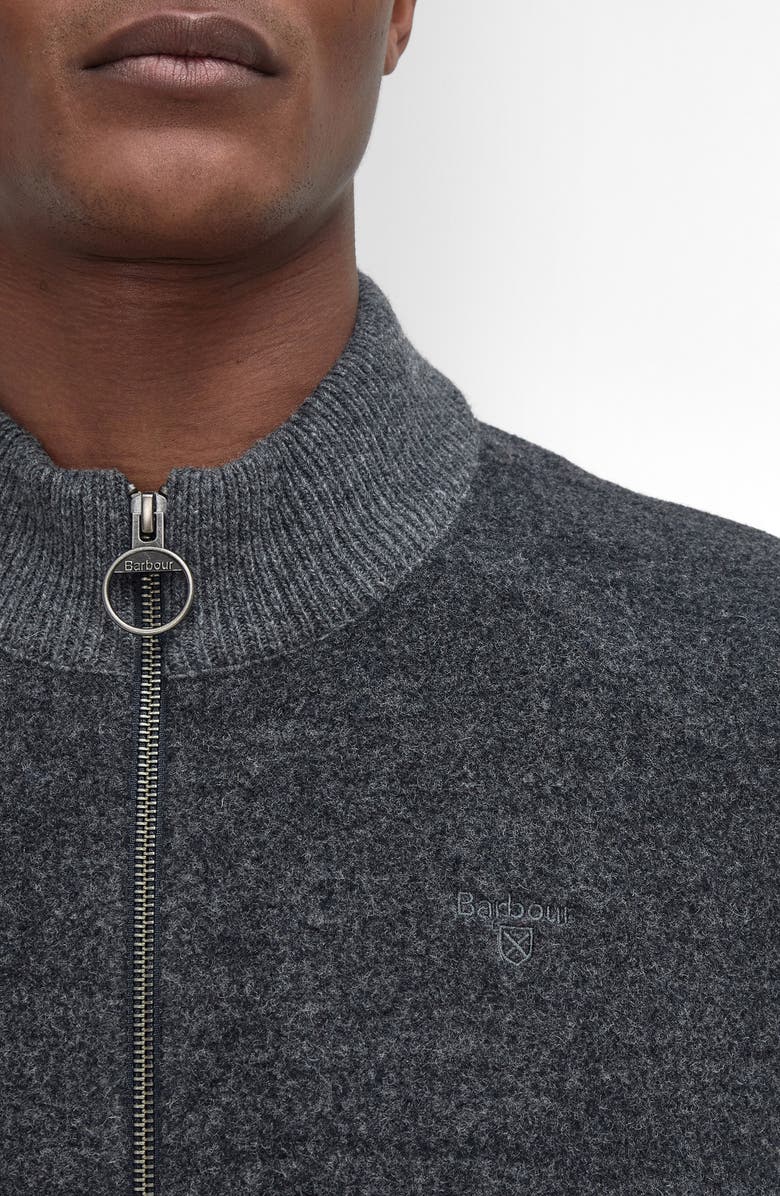 Barbour Balwen Zip Front Cardigan, Alternate, color, 