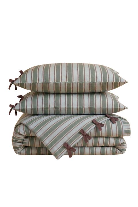 Cotton Striped Bedding Set