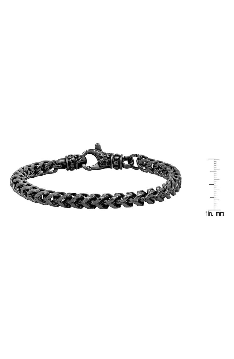 HMY JEWELRY Stainless Steel Wheat Chain Bracelet, Alternate, color, 