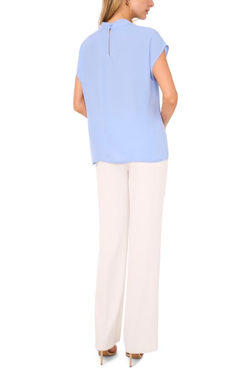 Halogenr Halogen(r) Mock Neck Cap Sleeve Shell