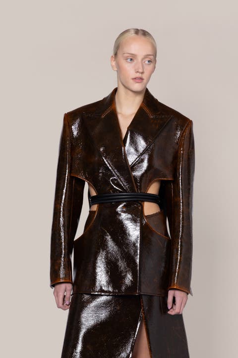 Aamina Faux Leather Jacket