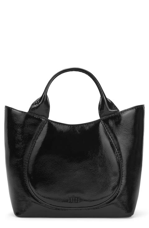 Katrina Mini Crinkled Leather Tote