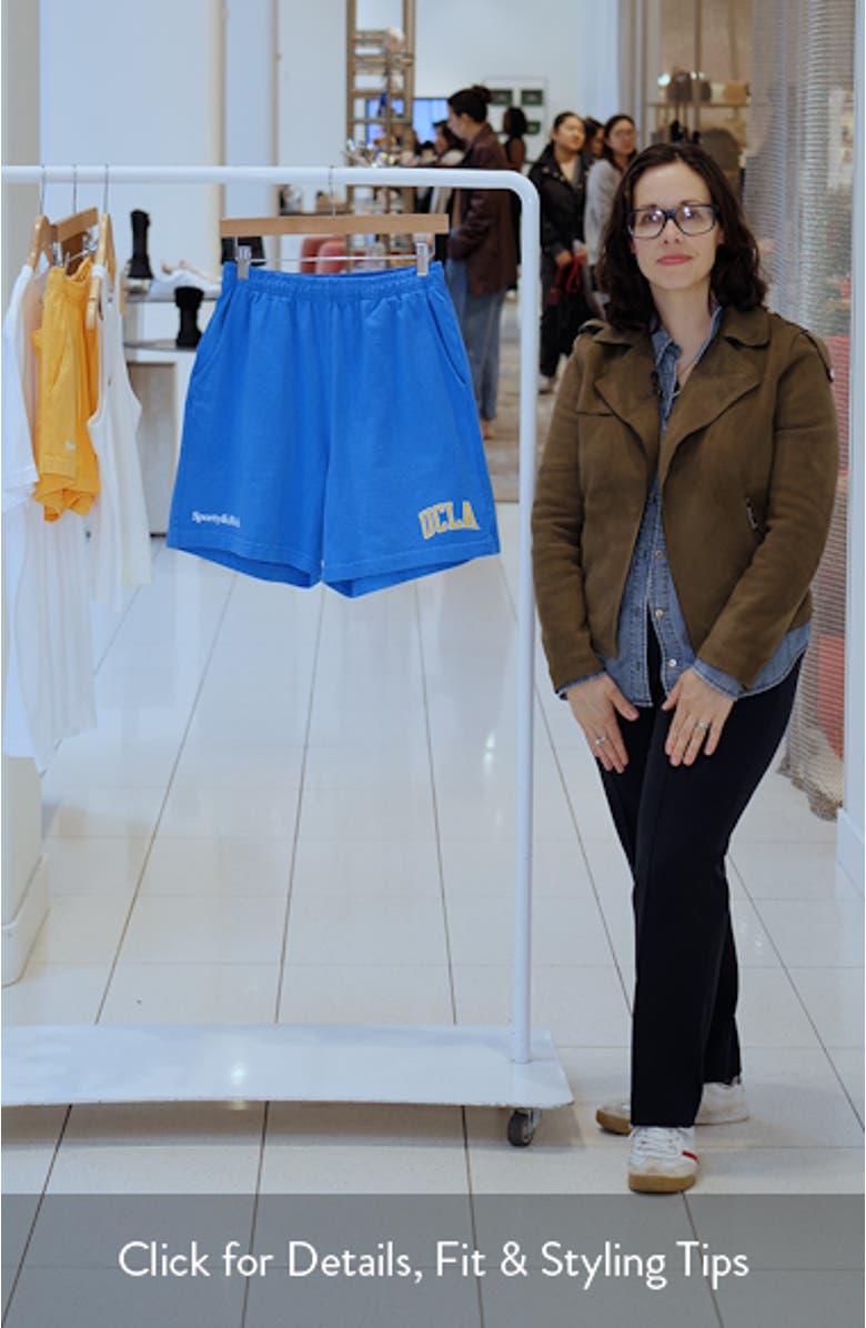 UCLA Ivy Fleece Graphic Gym Shorts, sales video thumbnail