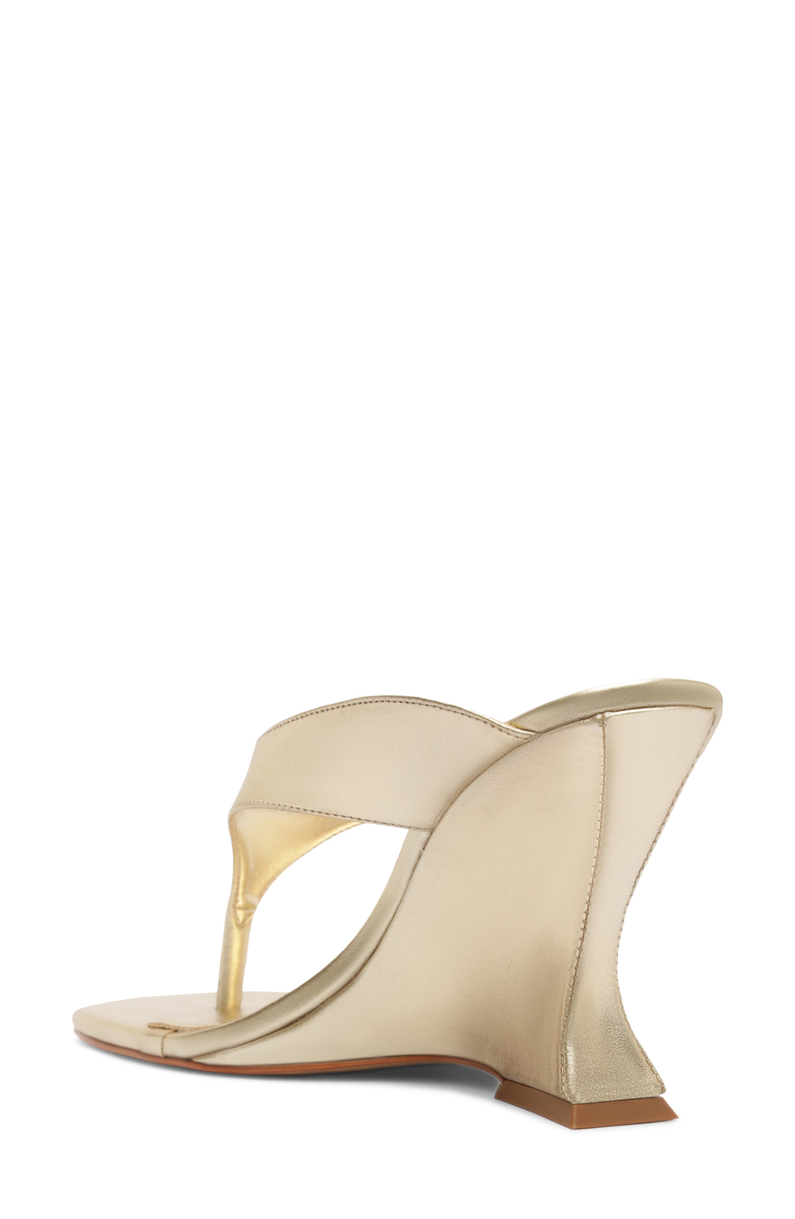 Maya Wedge Sandal, Alternate, color, PLATINA