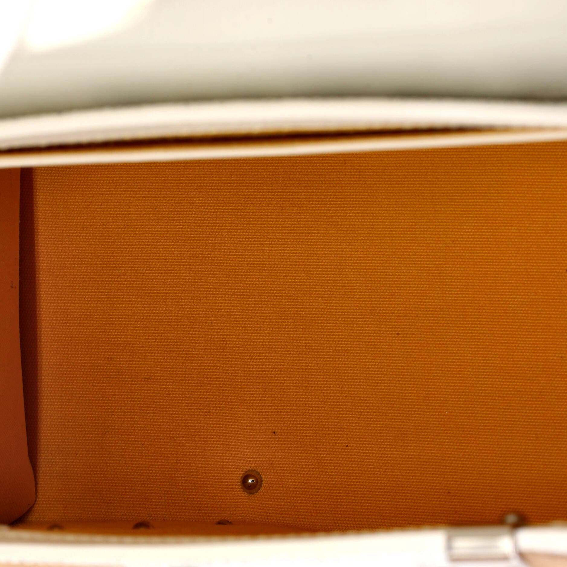 Structured Saigon Top Handle Bag Coated Canvas with Leather Mini, Alternate, color, White