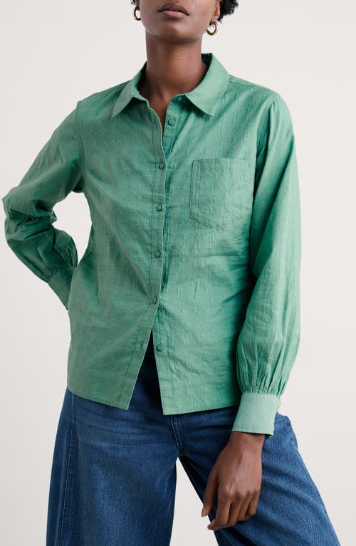 Seasalt Cornwall Isla Organic Cotton Shirt In Green
