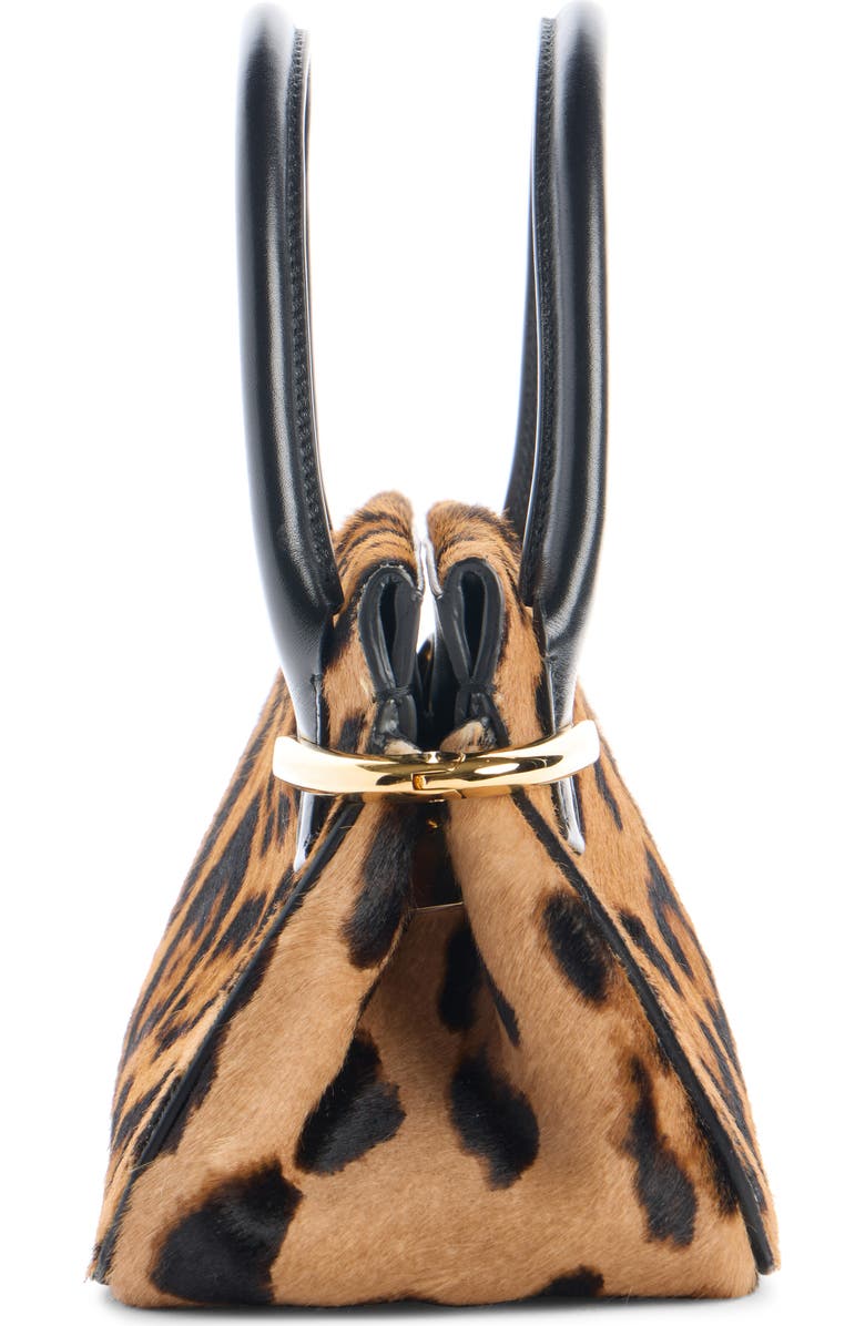 Givenchy Mini Pinch Genuine Calf Hair Top Handle Bag, Alternate, color, 007-Black/ Beige