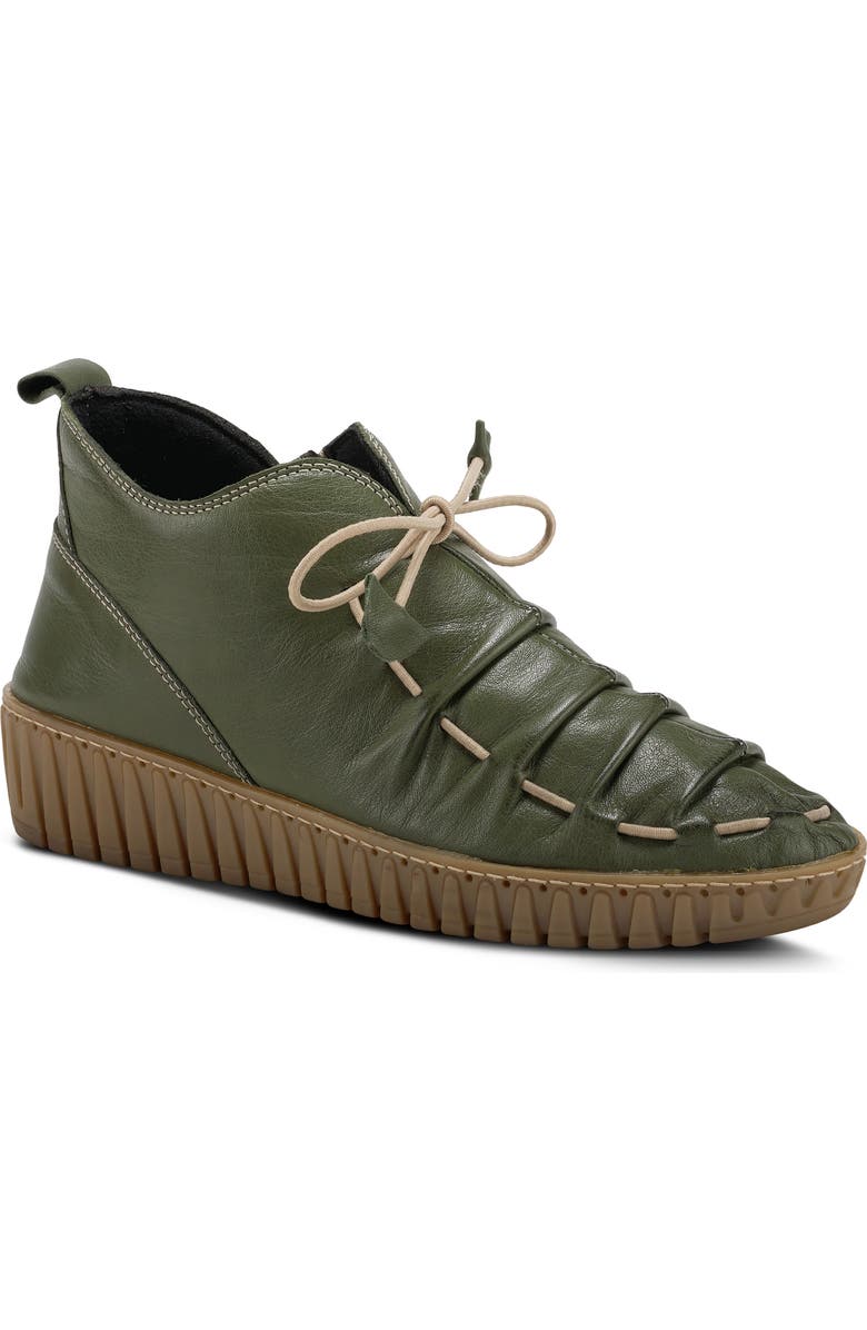 Spring Step Nespea Desert Bootie, Main, color, Olive Green
