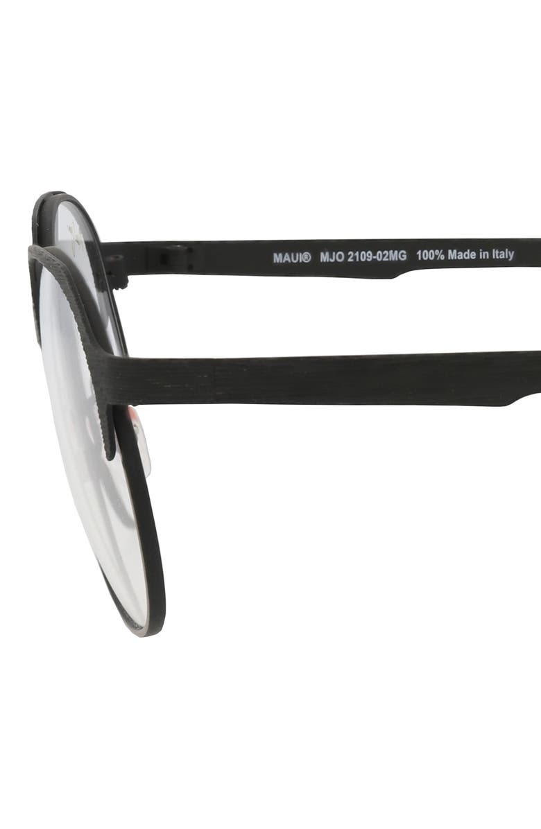 Maui Jim 51mm Round Optical Frames, Alternate, color, Black Black Transparent